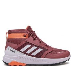 Trekkingi adidas. Brązowe obuwie trekkingowe damskie Adidas, bez zapięcia. Za 309.99 zł.