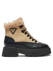 Guess Trapery Rezim FLFREZ ELE10 Beżowy. Brązowe trapery damskie Guess, z materiału, bez zapięcia. Za 709.99 zł.