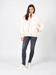 Fila Kurtka "Corleone" | FAW0232 | Kobieta | Ecru. Brązowe kurtki damskie Fila, xs, bez wzorów, z bawełny, bez kaptura. W wyprzedaży za 309.00 zł.