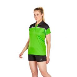 Damska koszulka polo Erima Change. Czarne koszulki damskie Erima, bez wzorów, bez kołnierzyka, bez ramiączek. Za 206.50 zł.