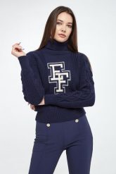 Golf damski wełniany ELISABETTA FRANCHI. Golfy damskie Elisabetta Franchi, bez wzorów, z wełny, bez ramiączek. W wyprzedaży za 1,162.85 zł.