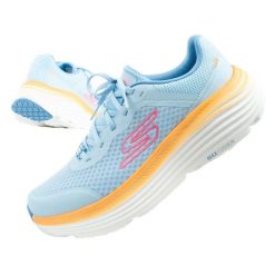 Buty sportowe damskie Skechers Max Cushioning. Niebieskie obuwie sportowe treningowe Skechers, do biegania. Za 339.00 zł.