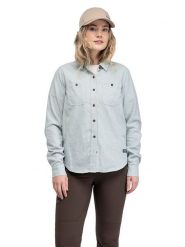 Bergans Koszula flanelowa "Nordmarka" - Relaxed fit - w kolorze zielonym rozmiar: L. Zielone koszule damskie Bergans, l, bez wzorów, z bawełny, bez kołnierzyka, bez ramiączek. Za 232.23 zł.