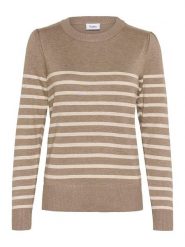 SAINT TROPEZ Sweter w kolorze beżowym rozmiar: L. Brązowe swetry klasyczne damskie Saint Tropez, l, bez kołnierzyka. Za 100.75 zł.