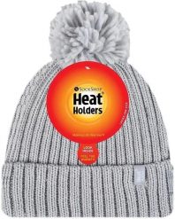 Damska czapka zimowa z uchwytami termicznymi Arden jasnoszara. Szare czapki damskie HEAT HOLDERS, na zimę, z aplikacjami, z materiału. Za 148.99 zł.