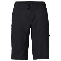 Spodenki damskie VAUDE Tamaro II. Czarne spodenki sportowe damskie Vaude, bez wzorów, z elastanu, z podwyższonym stanem, rowerowe. Za 434.55 zł.