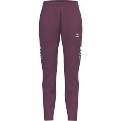 Spodnie treningowe Erima Celebrate 125 czerwone. Czerwone spodnie dresowe damskie Erima, bez wzorów, z dzianiny. Za 292.99 zł.