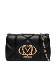 LOVE MOSCHINO Torebka JC4043PP1PLC0000 Czarny. Czarne torebki wieczorowe damskie Love Moschino, bez wzorów, ze skóry, bez dodatków. Za 789.99 zł.