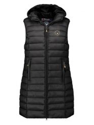 Geographical Norway Kamizelka pikowana "Vatikamap" w kolorze czarnym rozmiar: S. Czarne kamizelki damskie Geographical Norway, s, bez wzorów, bez kaptura. Za 139.87 zł.