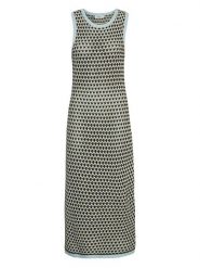 MOSS COPENHAGEN Sukienka "Ellie" ze wzorem rozmiar: XS/S. Zielone sukienki damskie Moss Copenhagen, bez wzorów, bez ramiączek. Za 150.02 zł.
