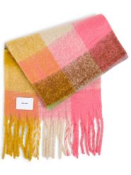 Nümph Szalik damski - NUFilora Kobiety wyrazisty róż|żółty|wielokolorowy w kratkę, ONE SIZE. Czerwone szaliki damskie Nümph, bez wzorów, z syntetyku. Za 199.95 zł.