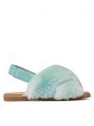 EMU Australia Sandały Jessie K12214 Zielony. Zielone sandały dziewczęce EMU Australia, z materiału, bez obcasa, bez zapięcia. Za 249.99 zł.
