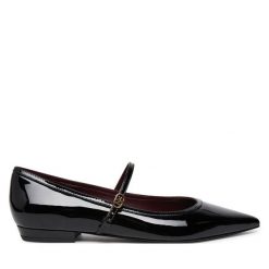 Baleriny Tory Burch. Czarne balerinki damskie Tory Burch, bez wzorów. Za 949.99 zł.