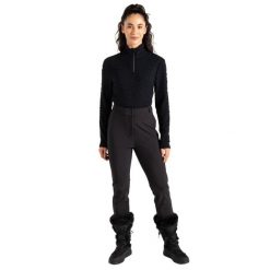 Softshellowe Spodnie Narciarskie Damskie Sleek IV. Czarne spodnie sportowe damskie Dare 2b, xl, bez wzorów, z materiału, narciarskie. Za 114.99 zł.