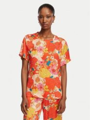 Liu Jo T-Shirt WA6512 T473A Czerwony Regular Fit. Czerwone t-shirty damskie Liu Jo, bez wzorów, z wiskozy, bez kołnierzyka. Za 559.99 zł.