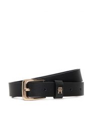 Tommy Hilfiger Pasek Damski Th Libre 2.5 AW0AW17767 Czarny. Czarne paski damskie Tommy Hilfiger, bez wzorów, ze skóry. Za 169.99 zł.