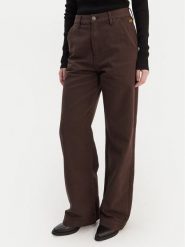 G-Star Raw Spodnie materiałowe Deck 2.0 D26432-E078 Brązowy Wide Leg. Brązowe spodnie materiałowe damskie G-Star Raw, bez wzorów, z bawełny. Za 379.99 zł.