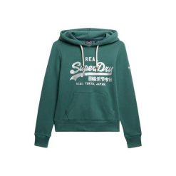Bluza damska z kapturem Superdry. Zielone bluzy damskie Superdry, l, bez wzorów, z materiału, z kapturem. Za 333.75 zł.