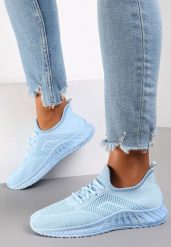Niebieskie Buty Sportowe Bemostom. Niebieskie obuwie sportowe casual damskie Renee, z jeansu, na fitness i siłownię. Za 39.99 zł.