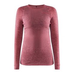 Damski jersey z długim rękawem Craft Core Wool Merino. Czerwone koszulki sportowe damskie Craft, bez wzorów, z jersey, bez ramiączek, outdoorowe. Za 364.00 zł.