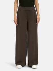Milano Italy Spodnie w kolorze ciemnobrązowym rozmiar: L. Brązowe spodnie materiałowe damskie Milano Italy, bez wzorów, z materiału. Za 173.99 zł.
