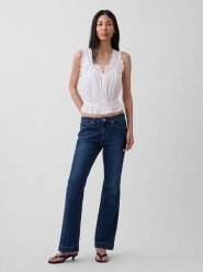 GAP Dżinsy - Straight fit - w kolorze granatowym rozmiar: W34. Niebieskie jeansy damskie GAP. Za 204.95 zł.