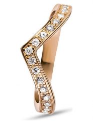 Les Favorites Pozłacany pierścionek z cyrkoniami rozmiar: 54. Czerwone pierścionki damskie Les Favorites, z cyrkonią, pozłacane. Za 122.67 zł.