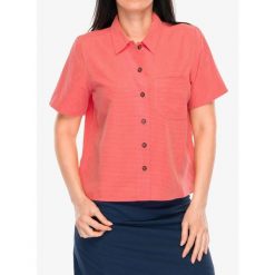 Koszula turystyczna damska Royal Robbins Desert Pucker S/S. Czerwone koszule damskie ROYAL ROBBINS, s, bez wzorów, casualowe, bez kołnierzyka, bez ramiączek. Za 235.99 zł.