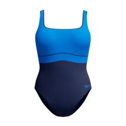 Damski kostium kąpielowy 1-częściowy Speedo Eco New Contour Eclipse 1P. Niebieskie stroje jednoczęściowe Speedo, bez wzorów. Za 296.50 zł.