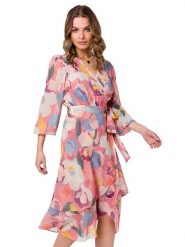 Stylove Sukienka w kolorze jasnoróżowym rozmiar: XXL. Różowe sukienki damskie Stylove, bez wzorów, z tkaniny, bez ramiączek. Za 386.45 zł.