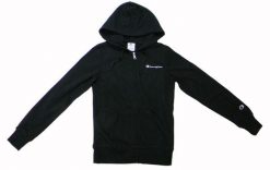 Bluza damska Champion Full Zip Hoodie Sweatshirt 118099. Czarne bluzy damskie Champion, m, z aplikacjami, z bawełny, bez kaptura. Za 216.99 zł.
