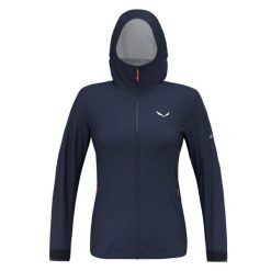 Kurtka Sportowa Damska Salewa Puez 2.5L Ptx. Niebieskie kurtki sportowe damskie Salewa, l, bez wzorów, z materiału, z kapturem. Za 568.00 zł.