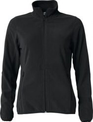 Clique Damska kurtka microfleece - 100% poliester, antypill – black. Czarne kurtki damskie CLIQUE, xl, bez wzorów, z poliesteru, bez kaptura. Za 157.88 zł.