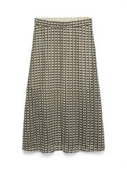 Vero Moda Spódnica w kolorze beżowo-czarnym rozmiar: L. Brązowe spódnice damskie Vero Moda, l, bez wzorów, midi. Za 97.51 zł.