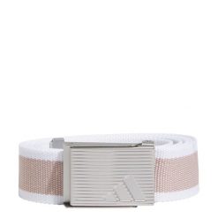Pasek Reversible Striped Webbing. Białe paski damskie Adidas, bez wzorów, z materiału. W wyprzedaży za 64.97 zł.