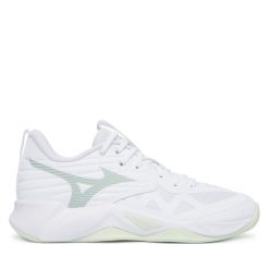 Buty halowe Mizuno. Białe obuwie sportowe casual damskie Mizuno, mizuno wave. Za 469.99 zł.