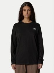 The North Face Bluzka Simple Dome NF0A87QP Czarny Relaxed Fit. Czarne bluzki damskie The North Face, l, bez wzorów, z bawełny, bez kołnierzyka, bez ramiączek. Za 129.99 zł.