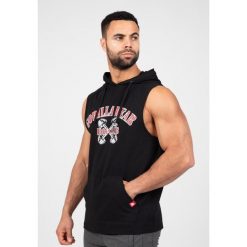 Chico S Z kapturem Koszulka - Czarny. Czarne koszulki damskie GORILLA WEAR, s, bez wzorów, bez kołnierzyka, bez ramiączek. Za 212.00 zł.