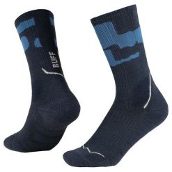 Skarpetki Buff MERINO MW CREW SOCKS MWC2. Niebieskie skarpetki damskie Buff, bez wzorów, z elastanu. Za 139.90 zł.
