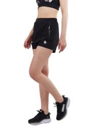 Szorty sportowe damskie Fundango Karin. Czarne spodenki sportowe damskie FUNDANGO, s, bez wzorów, z materiału, na fitness i siłownię. Za 299.00 zł.