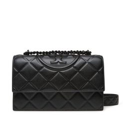 Torebka Tory Burch. Czarne torebki wieczorowe damskie Tory Burch, bez wzorów, bez dodatków. Za 1,919.00 zł.