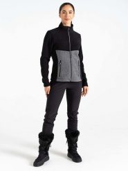 Dare 2b Kurtka polarowa "Thriving" w kolorze szaro-czarnym rozmiar: 34. Czarne kurtki damskie Dare 2b, bez wzorów, z polaru, bez kaptura. Za 56.39 zł.