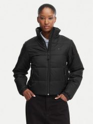Tommy Jeans Kurtka przejściowa DW0DW23487 Czarny Regular Fit. Czarne kurtki damskie Tommy Jeans, m, bez wzorów, z jeansu, bez kaptura. Za 649.99 zł.