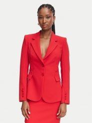 Elisabetta Franchi Marynarka GI-274-66E2-V670 Czerwony Slim Fit. Czerwone marynarki i żakiety damskie Elisabetta Franchi, bez wzorów. Za 2,869.00 zł.
