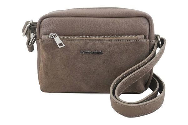 Listonoszka skórzana BARBERINI'S c. beżowa 788/1-9. Brązowe shopper bag Barberinis, bez wzorów, ze skóry, małe, bez dodatków. Za 203.99 zł.