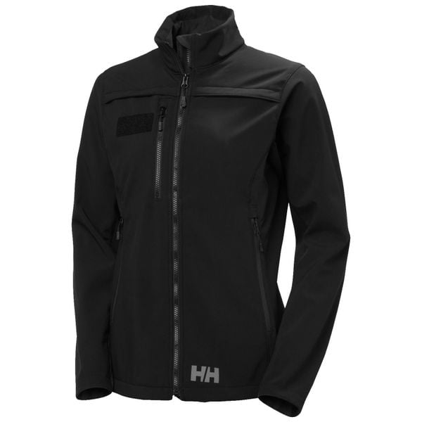 Damska kurtka narciarska Helly Hansen Ps softshell. Czarne kurtki damskie Helly Hansen, na zimę, bez wzorów, z softshellu, bez kaptura. Za 899.00 zł.