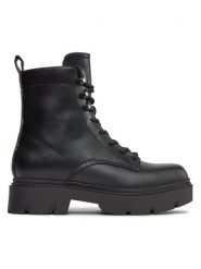 Guess Trapery Ramsay FL8RMY ELE10 Czarny. Czarne trapery damskie Guess, ze skóry, bez zapięcia. Za 669.99 zł.
