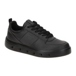 Buty do chodzenia damskie Ecco Sneaker Street 720. Czarne obuwie sportowe damskie ECCO, z materiału, bez zapięcia, trekkingowe. Za 863.00 zł.
