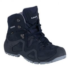 Buty trekkingowe damskie Lowa Zephyr Mid Gtx. Niebieskie obuwie trekkingowe damskie Lowa, z materiału, za kostkę, bez zapięcia. Za 773.00 zł.
