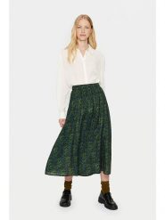 SAINT TROPEZ Bluzka "Alba" w kolorze kremowym rozmiar: XXL. Brązowe bluzki damskie Saint Tropez, xxl, bez wzorów, z wiskozy, bez kołnierzyka, bez ramiączek. Za 82.99 zł.